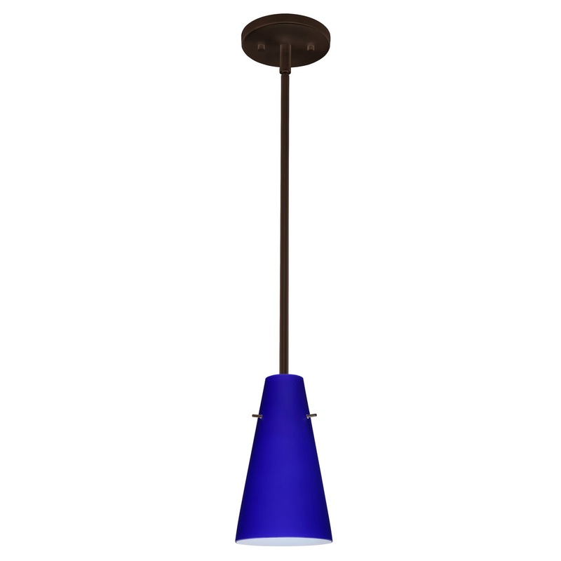 Besa 1TT-4124CM-LED-BR Cierro One Light Pendant Bronze