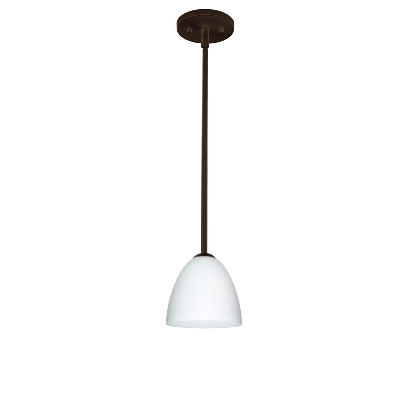 Besa 1TT-447007-LED-BR Vila One Light Pendant Bronze