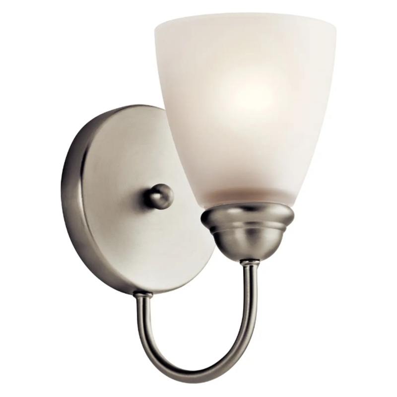 Jolie 1-Light Wall Sconce Brushed Nickel