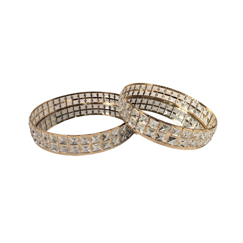 Katie Tray – Round – Large – Gold