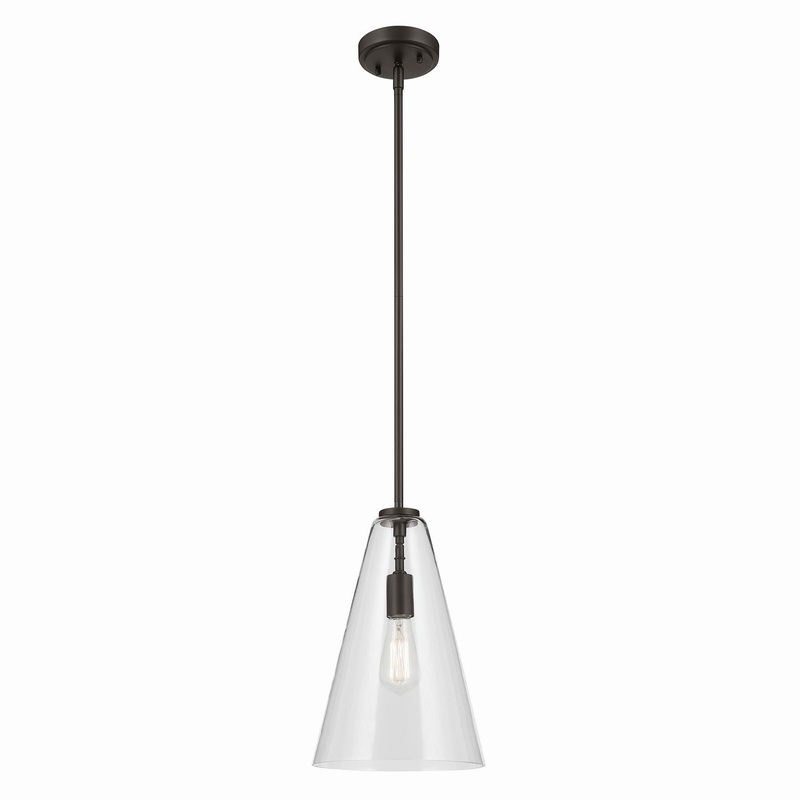 Kichler 42199OZ One Light Pendant, Olde Bronze