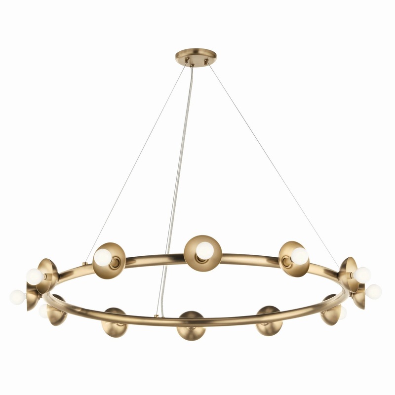 Kichler 52643CPZ 12 Light Chandelier, Champagne Bronze
