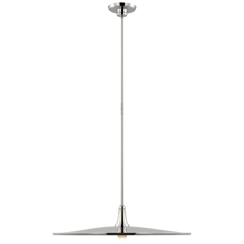 LED Pendant from the Truesdell Collection in Polished Nickel Finish by Visual Comfort Signature