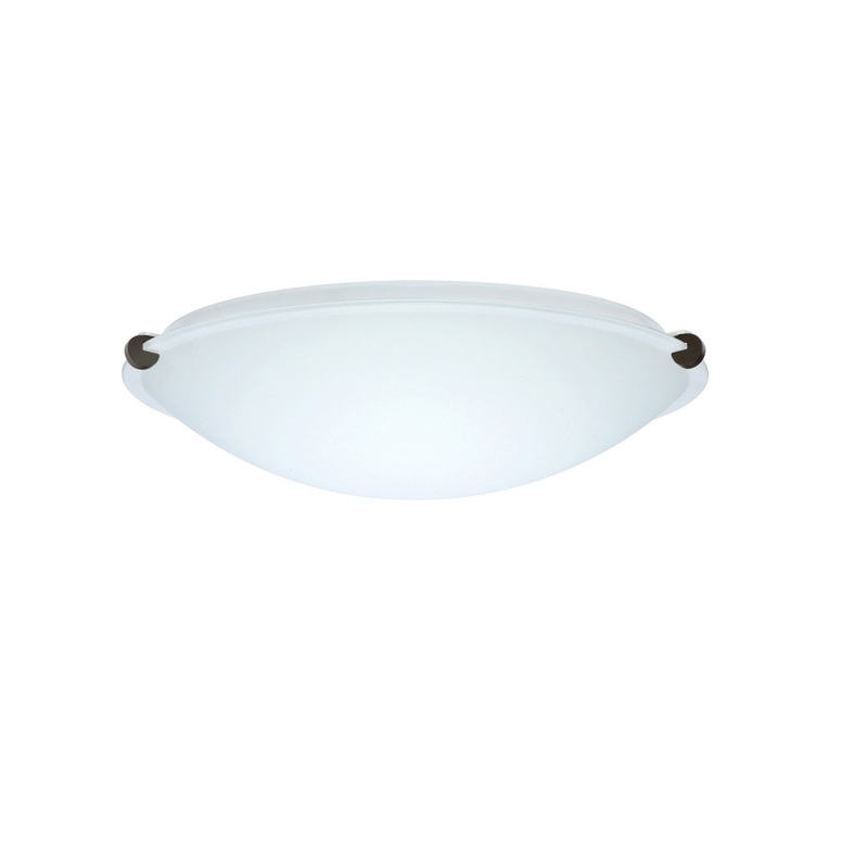 One Light Ceiling Mount from the Trio Collection in Bronze Finish by Besa