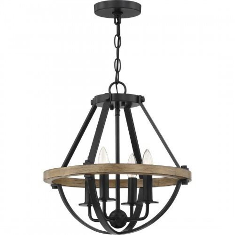Quoizel BRL2816EK Bartlett Pendant 4 light earth black Pendant