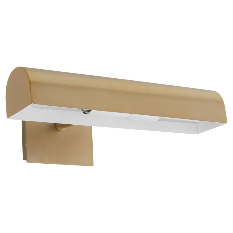Two Light Picture from the Picture Lights Collection in Aged Brass Finish by Quorum