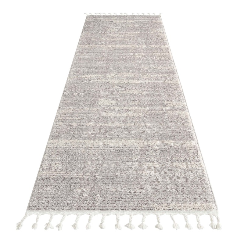 Addie Soft Pile Rug – Light Grey – 120×180