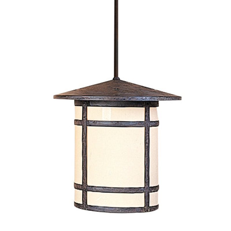 Arroyo BSH-11LCR-MB Berkeley One Light Pendant Mission Brown