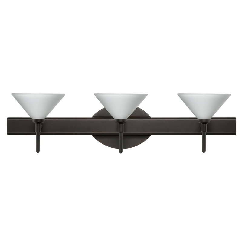 Besa 3SW-117607-BR Kona Three Light Wall Sconce Bronze