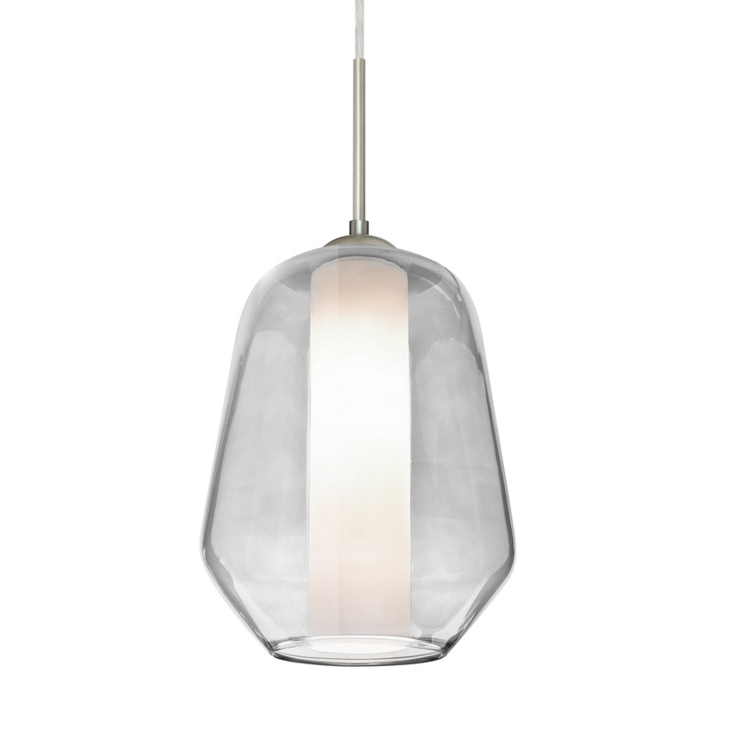 Besa J-LINKCL-SN Link One Light Pendant Satin Nickel