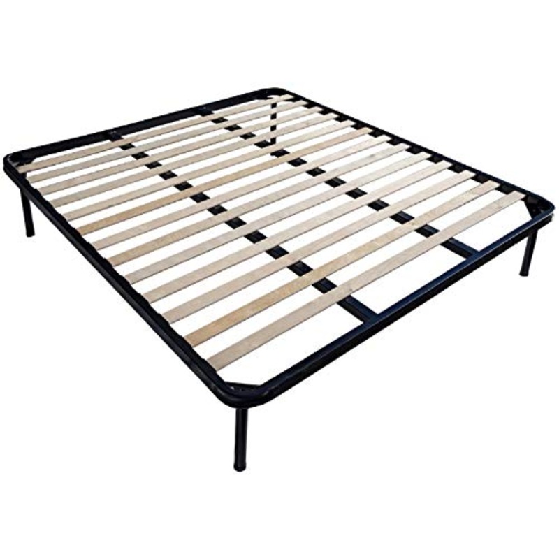DOLCI SOGNI Rete Matrimoniale 160×190 Rinforzata con Doppia Barra in Ferro, Massimo Sostegno, Supporti per Doghe Letto Matrimoniale, Struttura Letto Matrimoniale 160×190, 100% Made in Italy