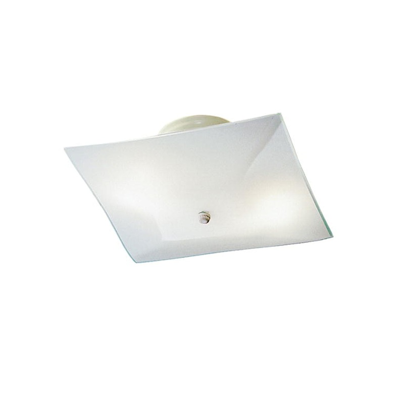Kichler 7260WH Two Light Flush Mount, White