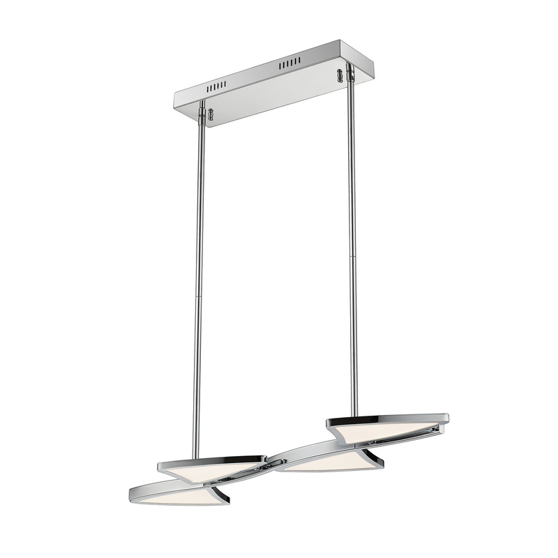 LED Island/Billiard from the Aeon Collection in Chrome Finish by Z-Lite