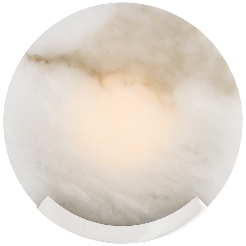 LED Wall Sconce from the Melange Collection in Polished Nickel Finish by Visual Comfort Signature