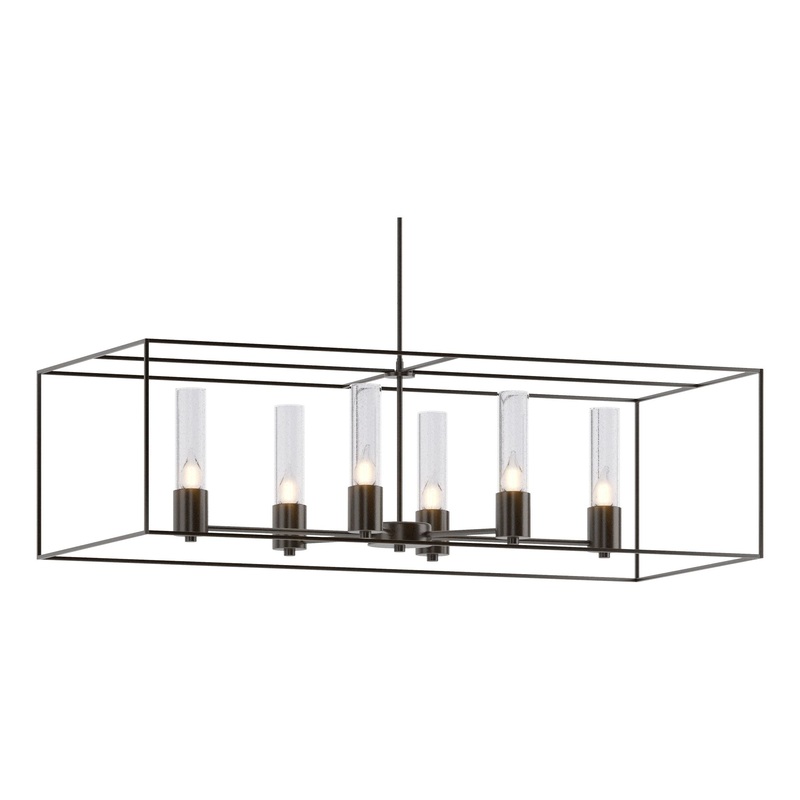 Portico Pendant Oil Rubbed Bronze Oil Rubbed Bronze Seeded Clear Glass (II)