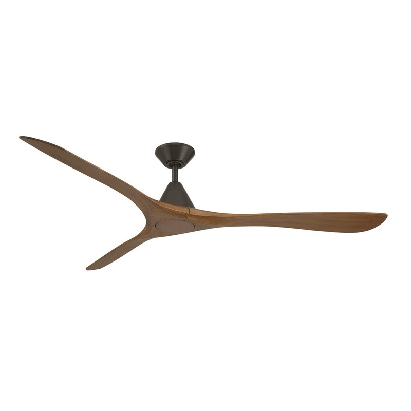 72″Ceiling Fan from the Carve Collection in Bronze/Distressed Koa Finish by Modern Forms Fans