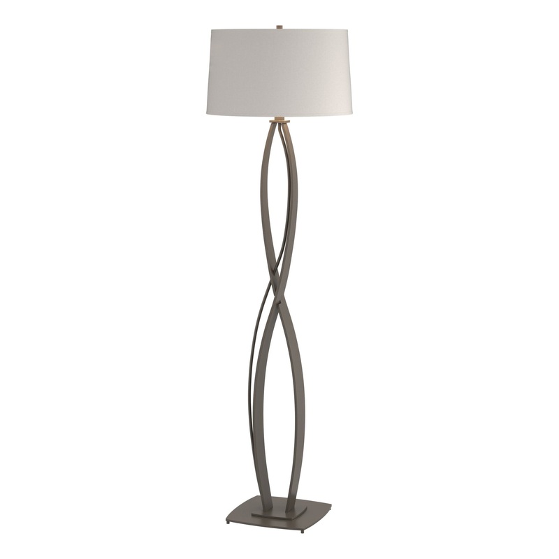 Almost Infinity Floor Lamp Dark Smoke Flax Shade (SE)