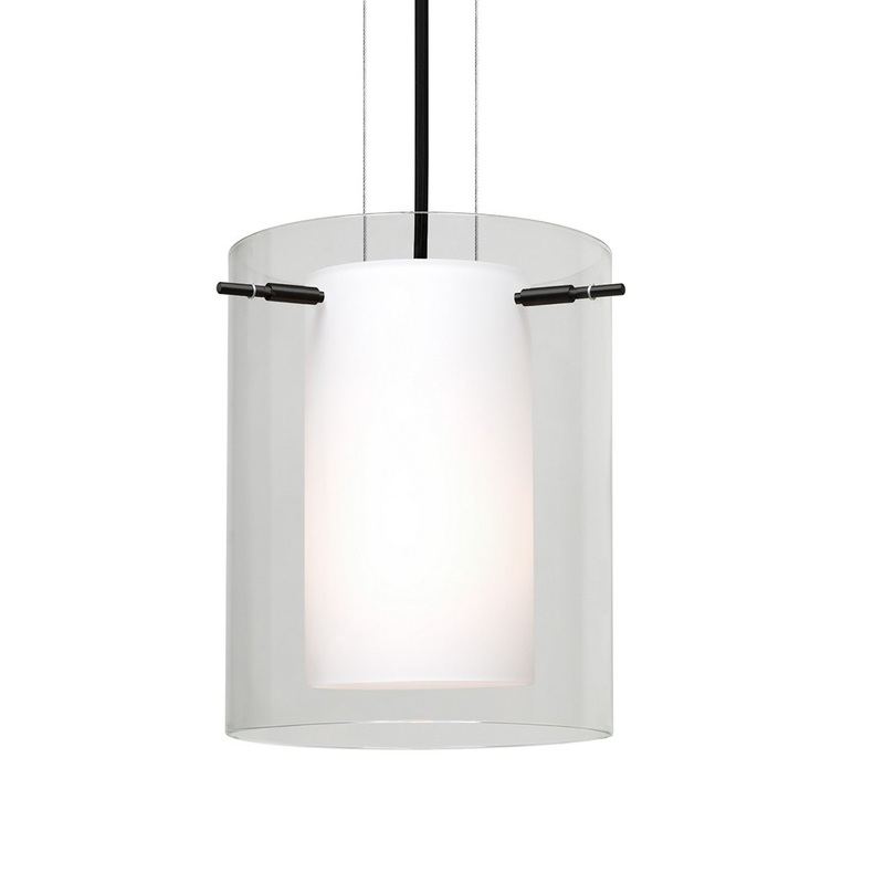 Besa 1KG-C00607-BK Besa Pahu 8 Cable Pendant One Light Pendant Black