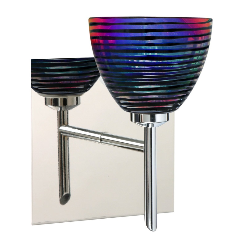 Besa 1SW-1858DW-CR-SQ Divi One Light Wall Sconce Chrome