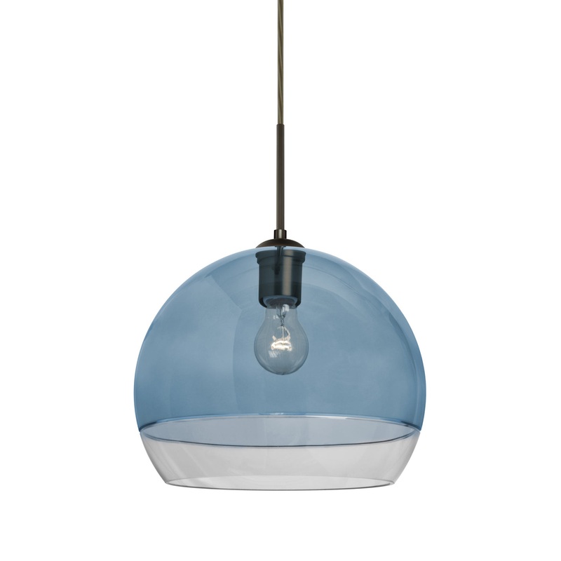 Besa J-ALLY12BL-BR Ally One Light Pendant Bronze