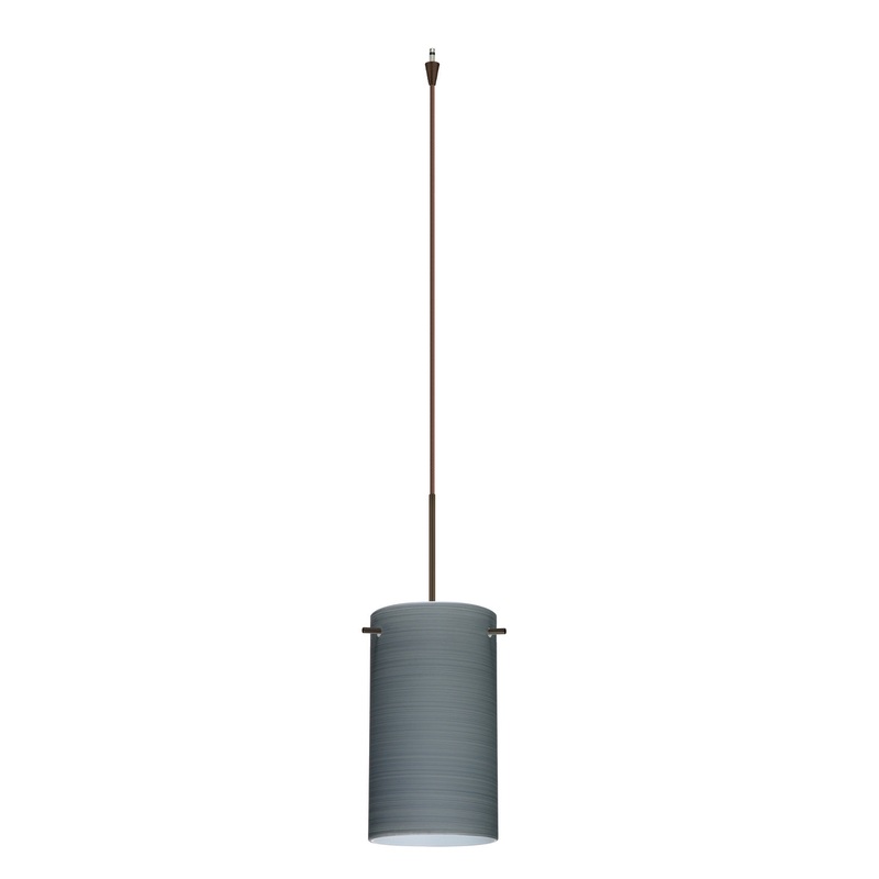 Besa XP-4404TN-BR Stilo One Light Pendant Bronze