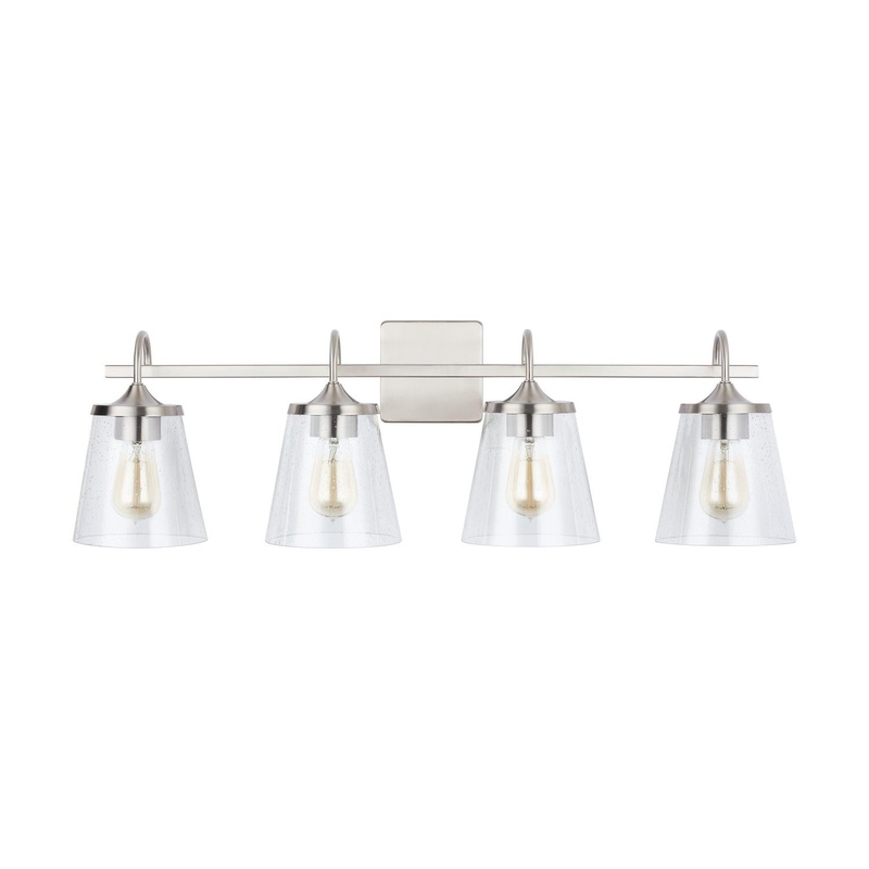 Capital Lighting 139142BN-496 Jayne 4 Light Vanity Brushed Nickel