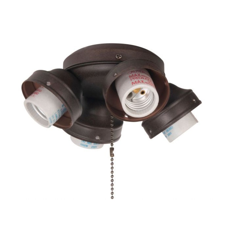 Craftmade F405-AG-LED Universal Four Light Fitter Aged Bronze Textured (Discontinued)