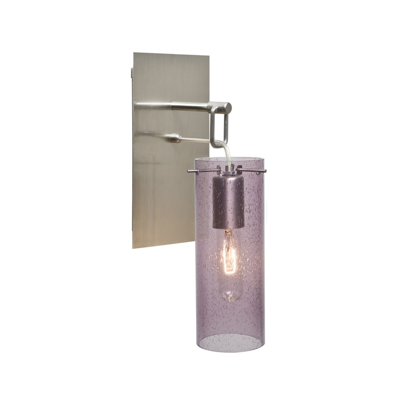 Besa 1WP-JUNI10PL-SN Juni One Light Wall Sconce Satin Nickel