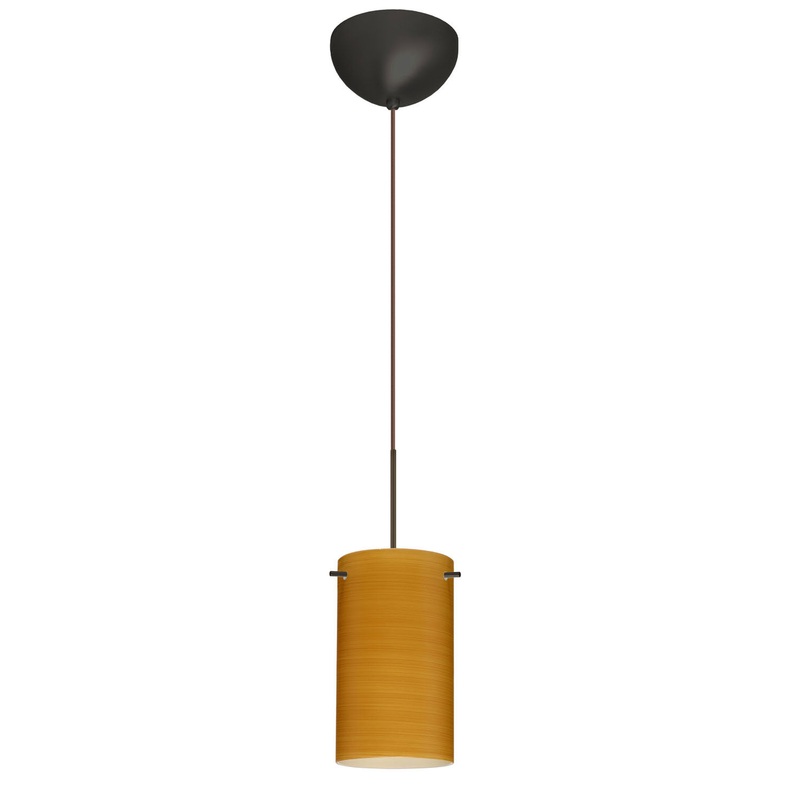 Besa 1XC-4404OK-BR Stilo One Light Pendant Bronze
