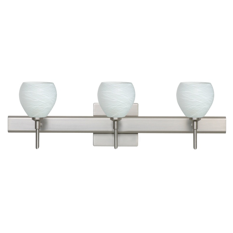 Besa 3SW-560560-SN-SQ Tay Tay Three Light Wall Sconce Satin Nickel