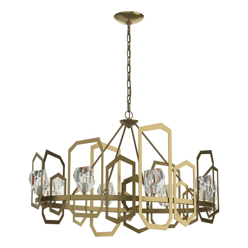Gatsby Chandelier Modern Brass