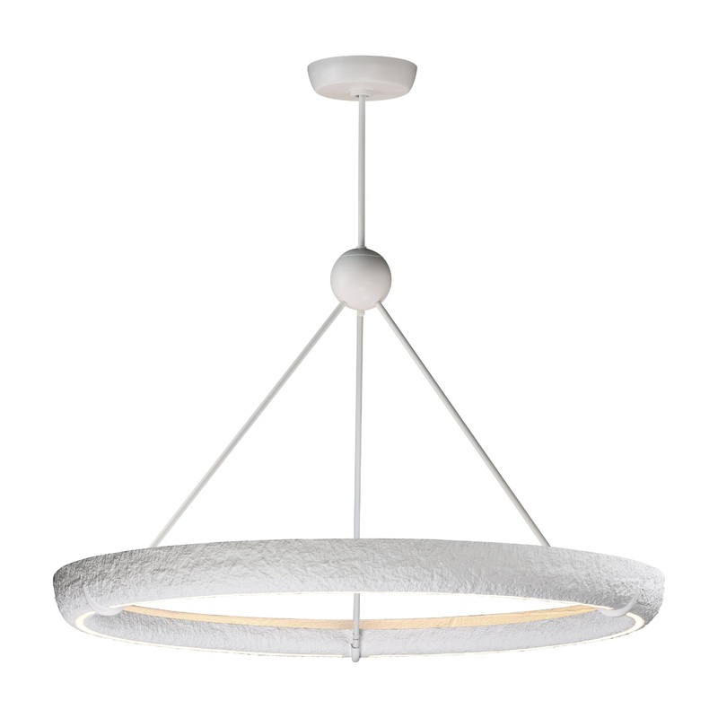 Geist 48″ LED Pendant Textured White