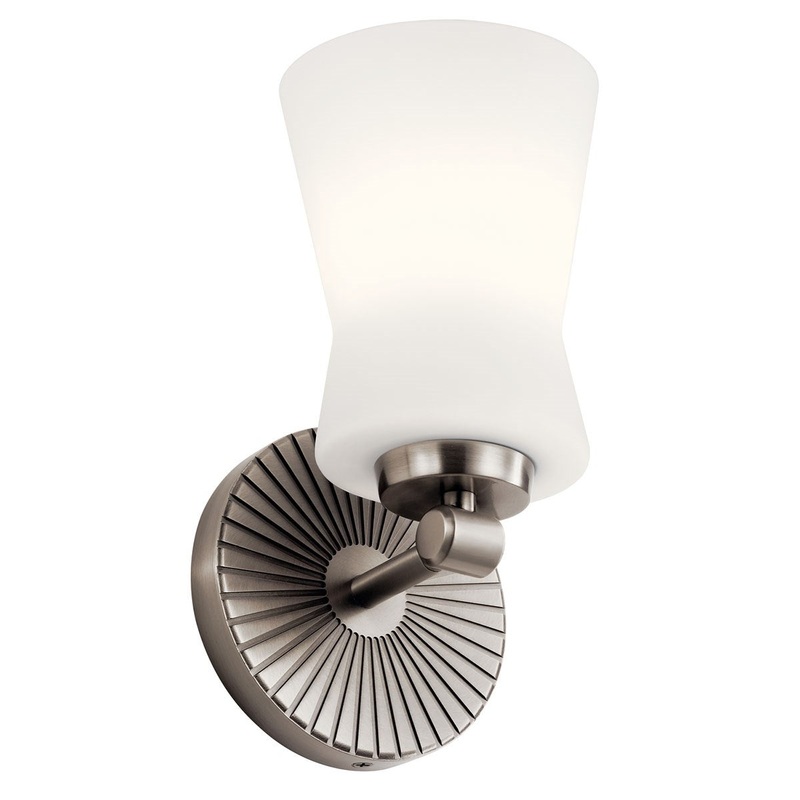 Kichler 55115CLP One Light Wall Sconce, Classic Pewter