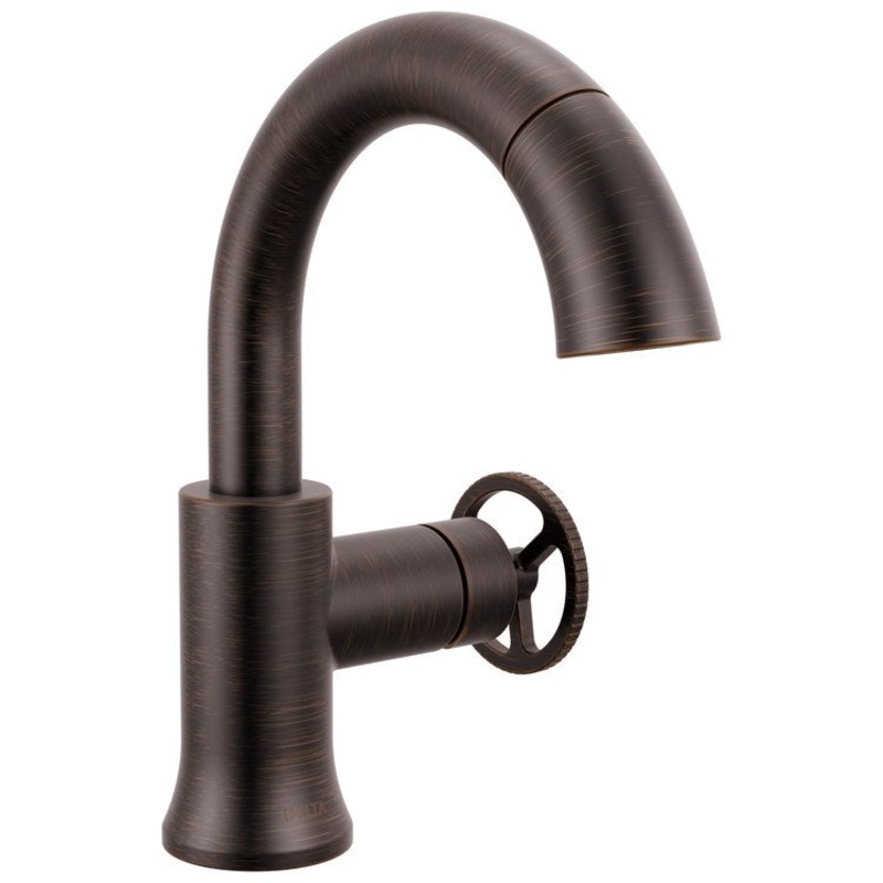 Lavatory Faucet Trinsic 1 Wheel WaterSense/CALGreen Venetian Bronze 1.2 Gallons per Minute Deck Mount Metal Pop-Up Drain 1/3 Hole MagnaTite Docking