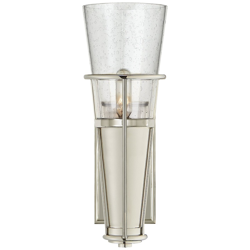One Light Wall Sconce from the Robinson Collection in Polished Nickel Finish by Visual Comfort Signature