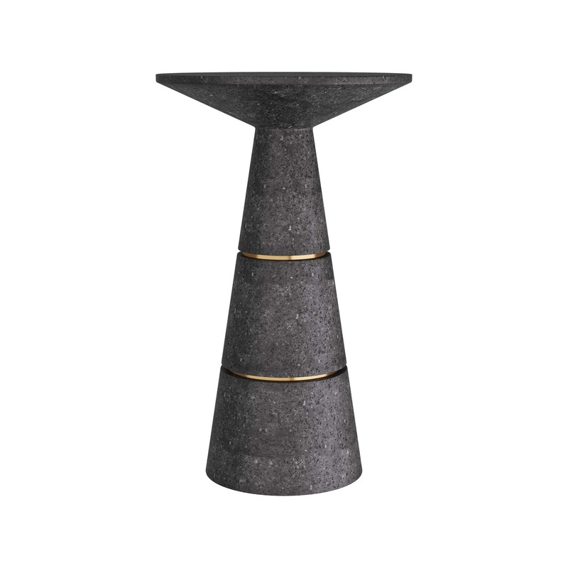 Arteriors FAC01 Ver Accent Table Charcoal