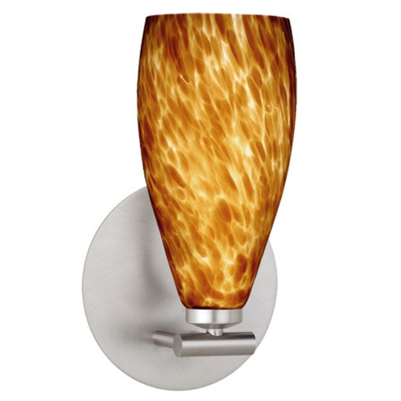 Besa 1SX-719818-SN Karli One Light Wall Sconce Satin Nickel (Discontinued)