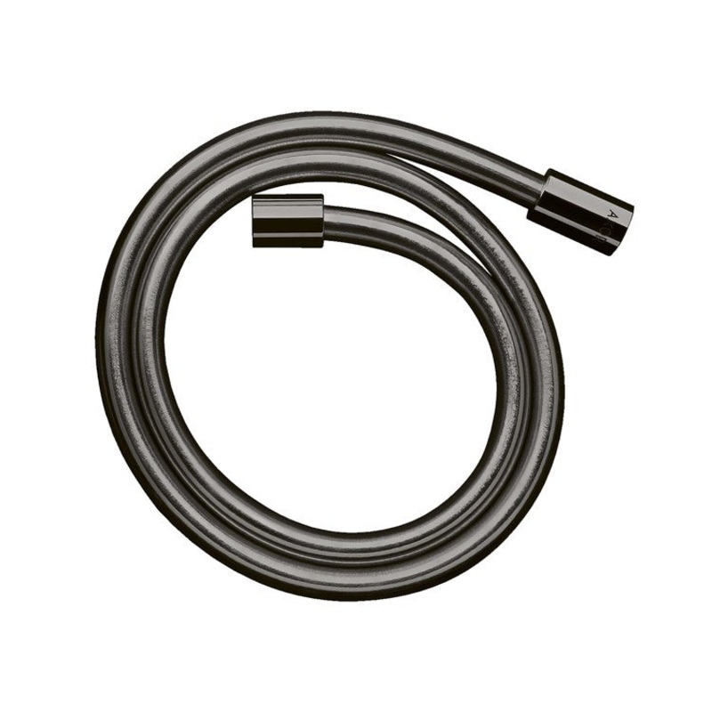 Handshower Hose Starck Techniflex No Kink with Pivot Connector 49-1/4 Inch Polished Black Chrome 1/2 Inch NPT Metal