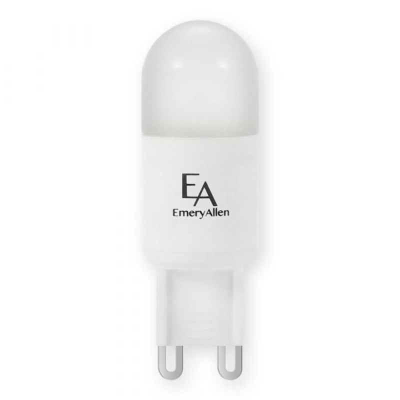 4.50 Watt LED, 450  Lumens, G9 Bi Pin base, 100 Volt Light Bulb by Emery Allen