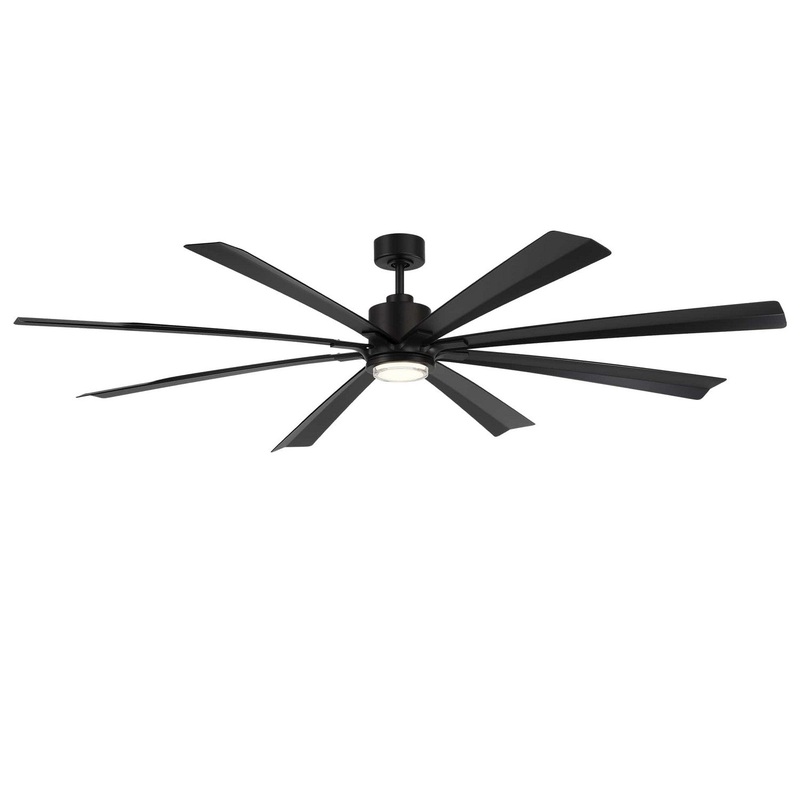 84″Ceiling Fan from the Size Matters Collection in Matte Black Finish by Modern Forms Fans
