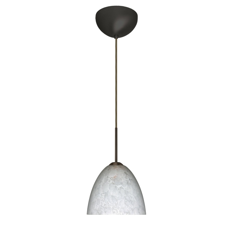 Besa 1BC-757219-HAL-BR Sasha One Light Pendant Bronze