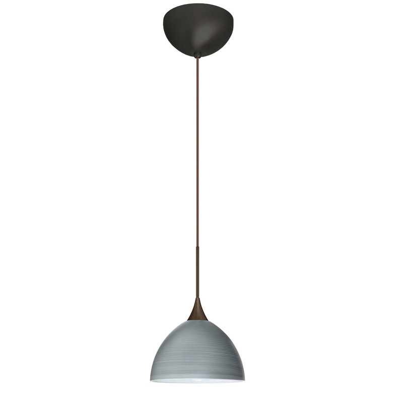 Besa 1XC-4679TN-LED-BR Brella One Light Pendant Bronze