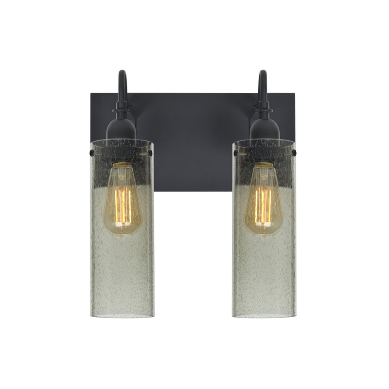 Besa 2WG-JUNI10MS-EDIL-BK Juni Two Light Wall Sconce Black