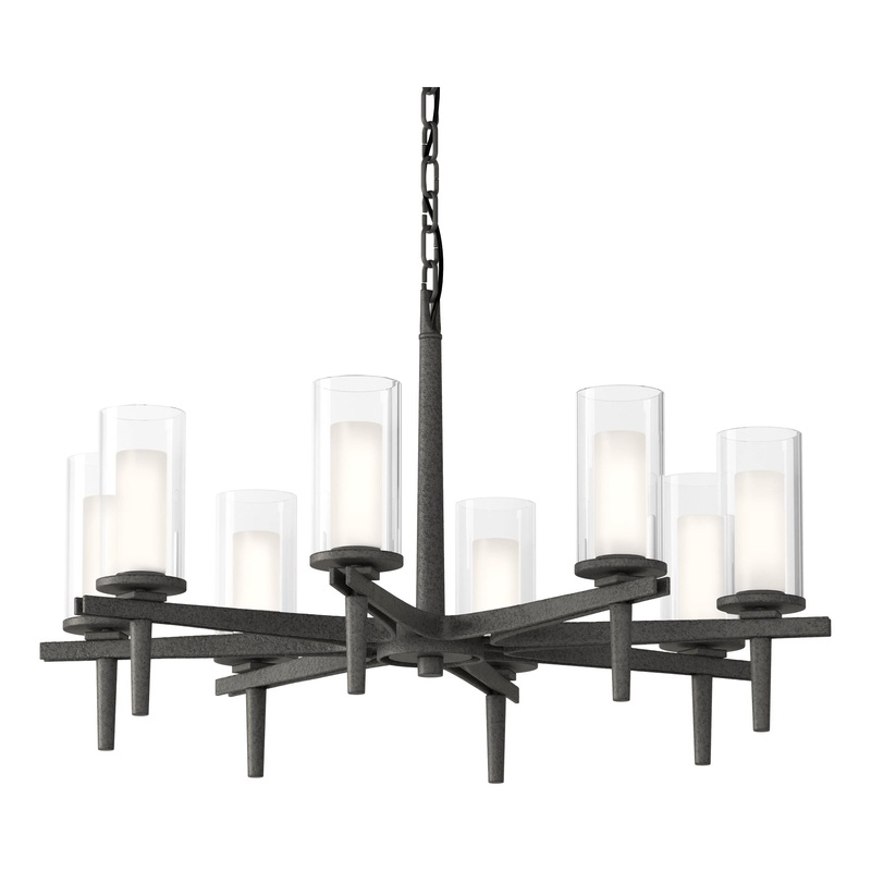 Constellation 8-Arm Chandelier Natural Iron