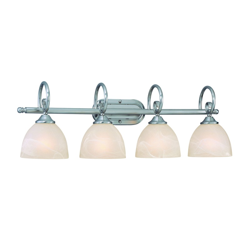 Craftmade 25304-SN Raleigh Four Light Vanity Satin Nickel (Discontinued)