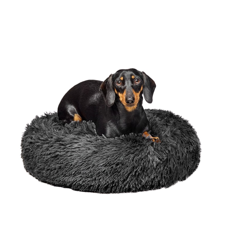 Fur King “Aussie” Calming Dog Bed  – Grey – 60 CM – Small