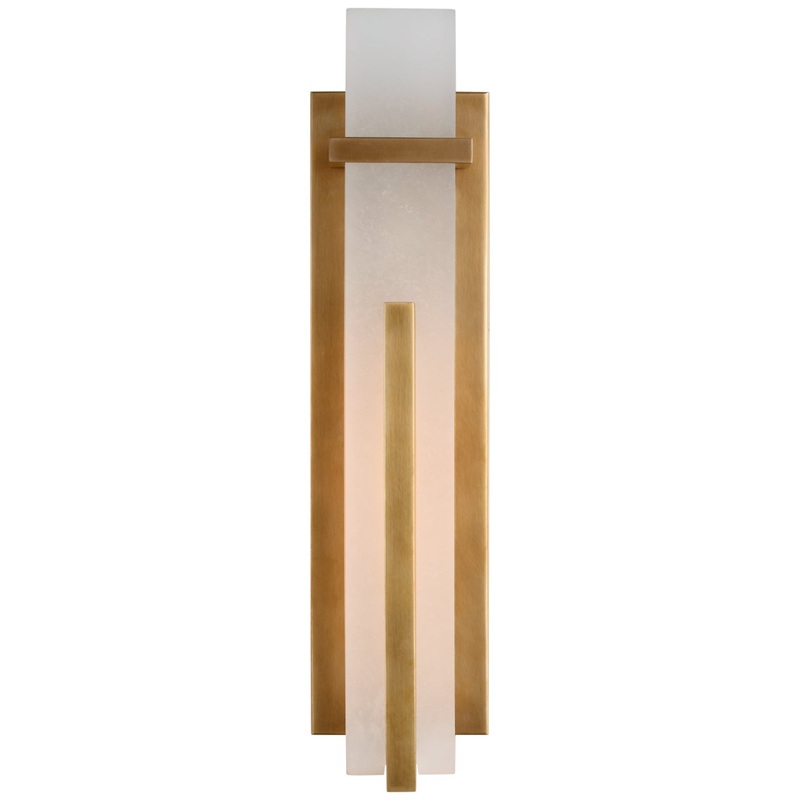 LED Wall Sconce from the Malik Collection in Hand-Rubbed Antique Brass Finish by Visual Comfort Signature