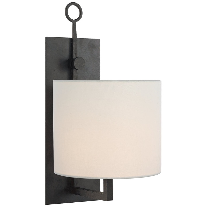 One Light Wall Sconce from the Aspen Collection in Blackened Rust Finish by Visual Comfort Signature