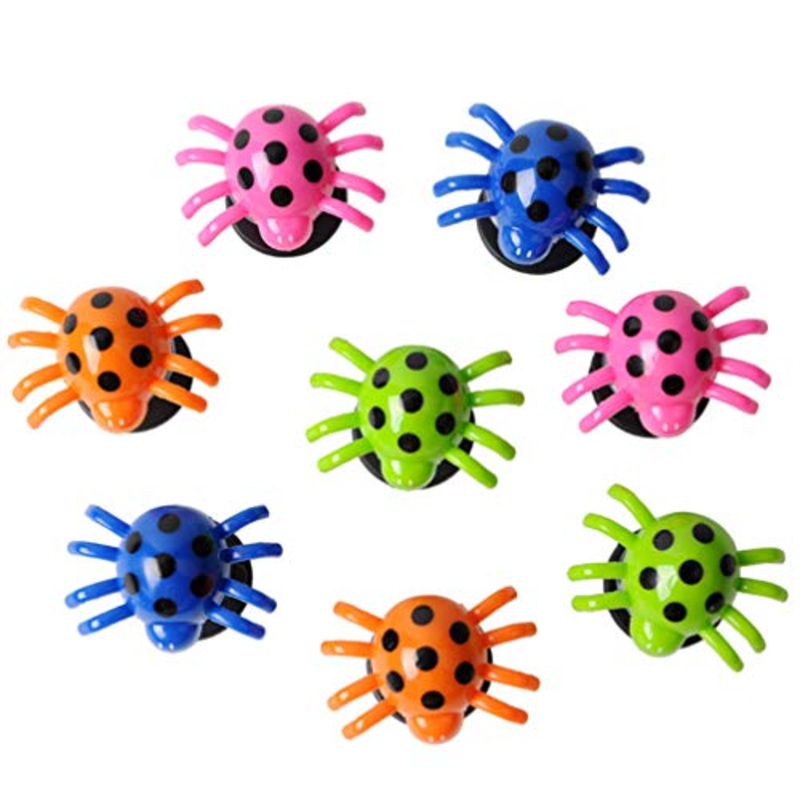 STOBOK 20Pcs Bambini Giocattoli Ragno Giocattoli Regalo Festa Stimolatori di Apprendimento Precoce Divertenti Oggetti di Scena Interattivi Lanciatori di Ragno di Rimbalzo per Bambine Bambino