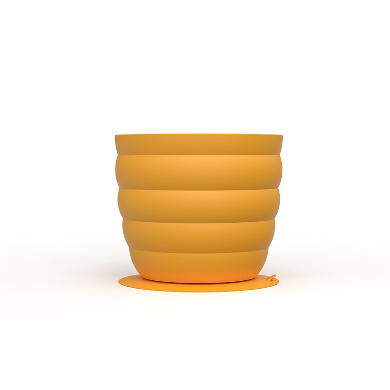 Yellow Large Anti-Choke Slow Feeder Dog Bowl – Non-Slip, Spill-Resistant Pet Feeding Dish